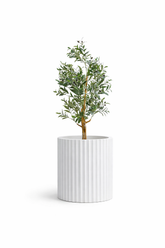 Ripple - White - Fiberglass Planter