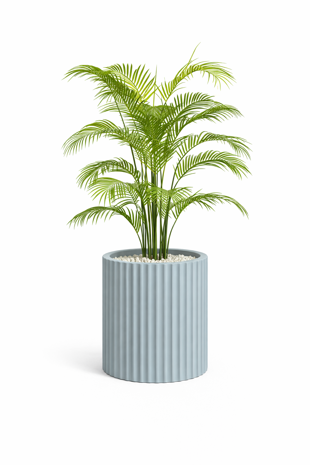 Ripple - Teal Gray - Fiberglass Planter