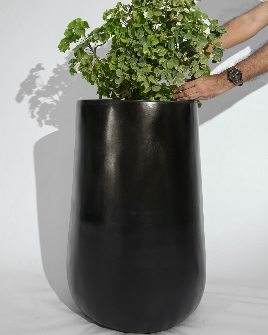 Rise - Teal gray - Fiberglass Planter