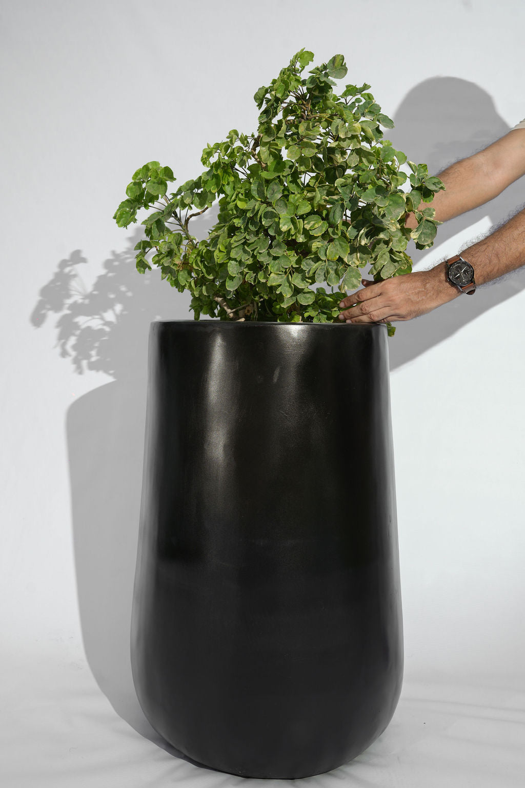 Rise - Teal gray - Fiberglass Planter