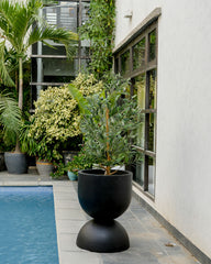 Stack - Black - Fiberglass Planter