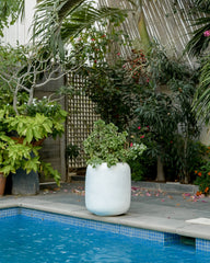 Pod - White - Fiberglass planter