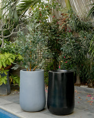 Rise - Teal gray - Fiberglass Planter