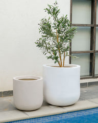 Core - Cream - Fiberglass Planter