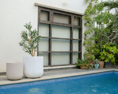 Core - White - Fiberglass Planter