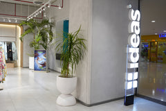 Stack - White - Fiberglass Planter