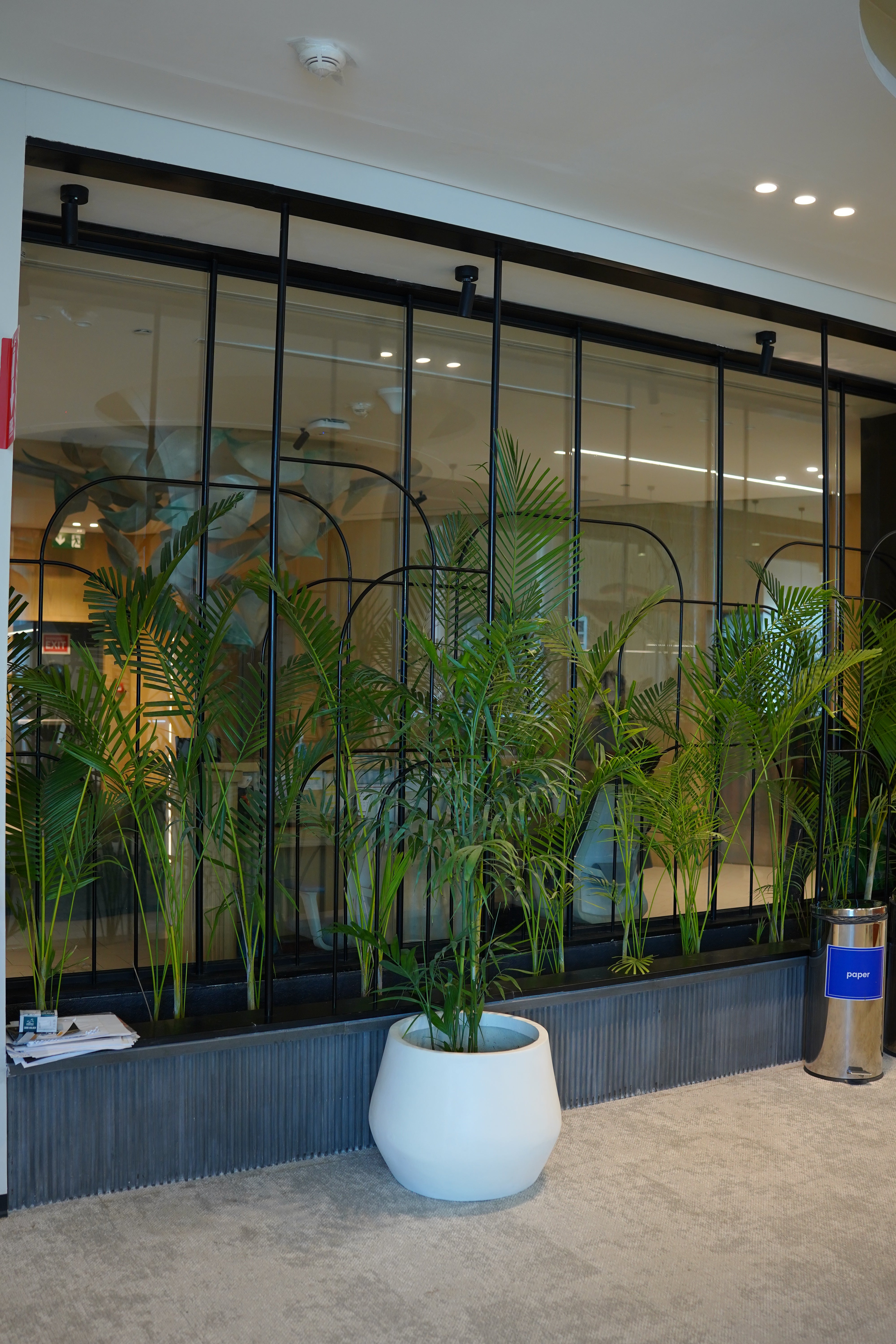 Belly - Teal Gray - Fiberglass planter