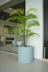 Ripple - Teal Gray - Fiberglass Planter